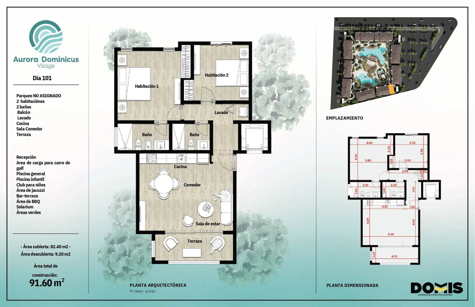 Apartamento de 2 Habitaciones Dominicus, foto 2
